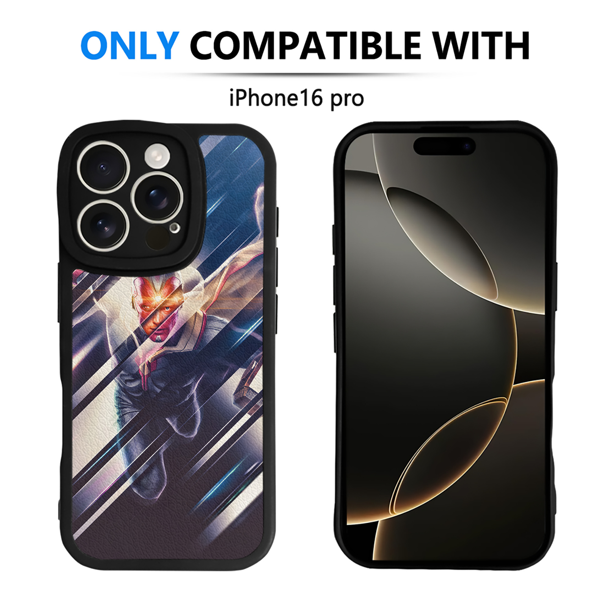 （画像用） アベンジャーズ The Avengers 【iPhone 16シリーズ対応】シリコンスマホケース（レザー調） 材質：シリコン